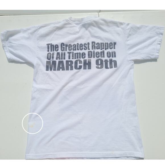 Vtg Notorious Tee Shirt Greatest Rapper Died March 9th - Picture 7 of 7
